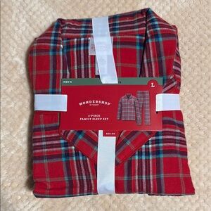 Wondershop Red and Blue Plaid Men's Pajama Set